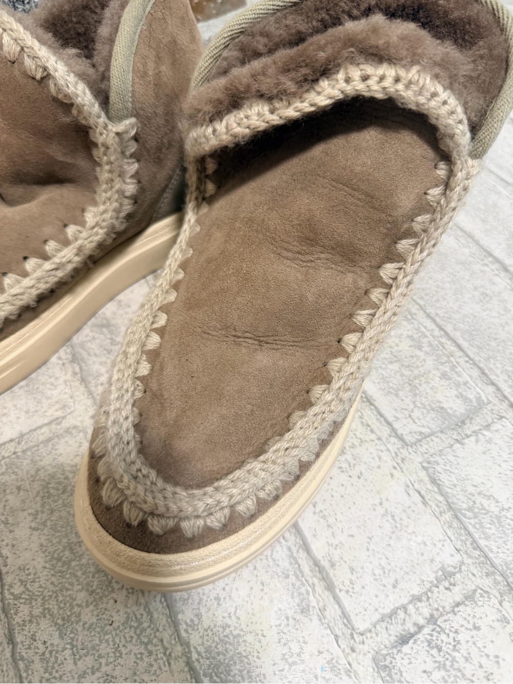 Eskimo shearling lined bootie Bold Glitter Logo size 39 - Picture 8 of 13